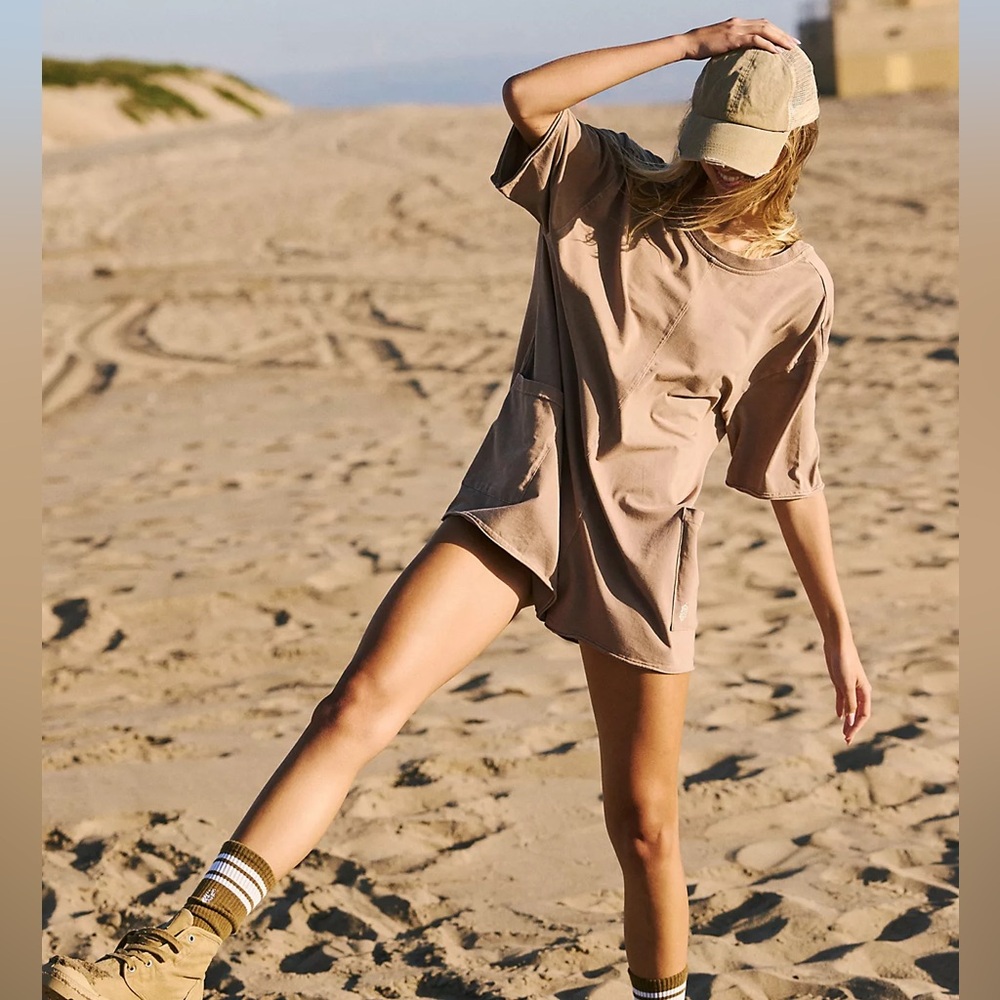 NEW Free People Hot Shot Tee Romper! - Picture 6 of 9